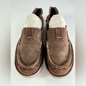 Ariat Cruiser Floral Embossed Leather Slip-On Shoes for Women